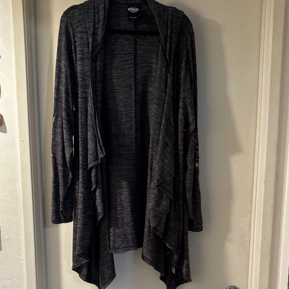 DISNEY COCO PIXAR Black Open Front Cardigan Sweater - Picture 2 of 8